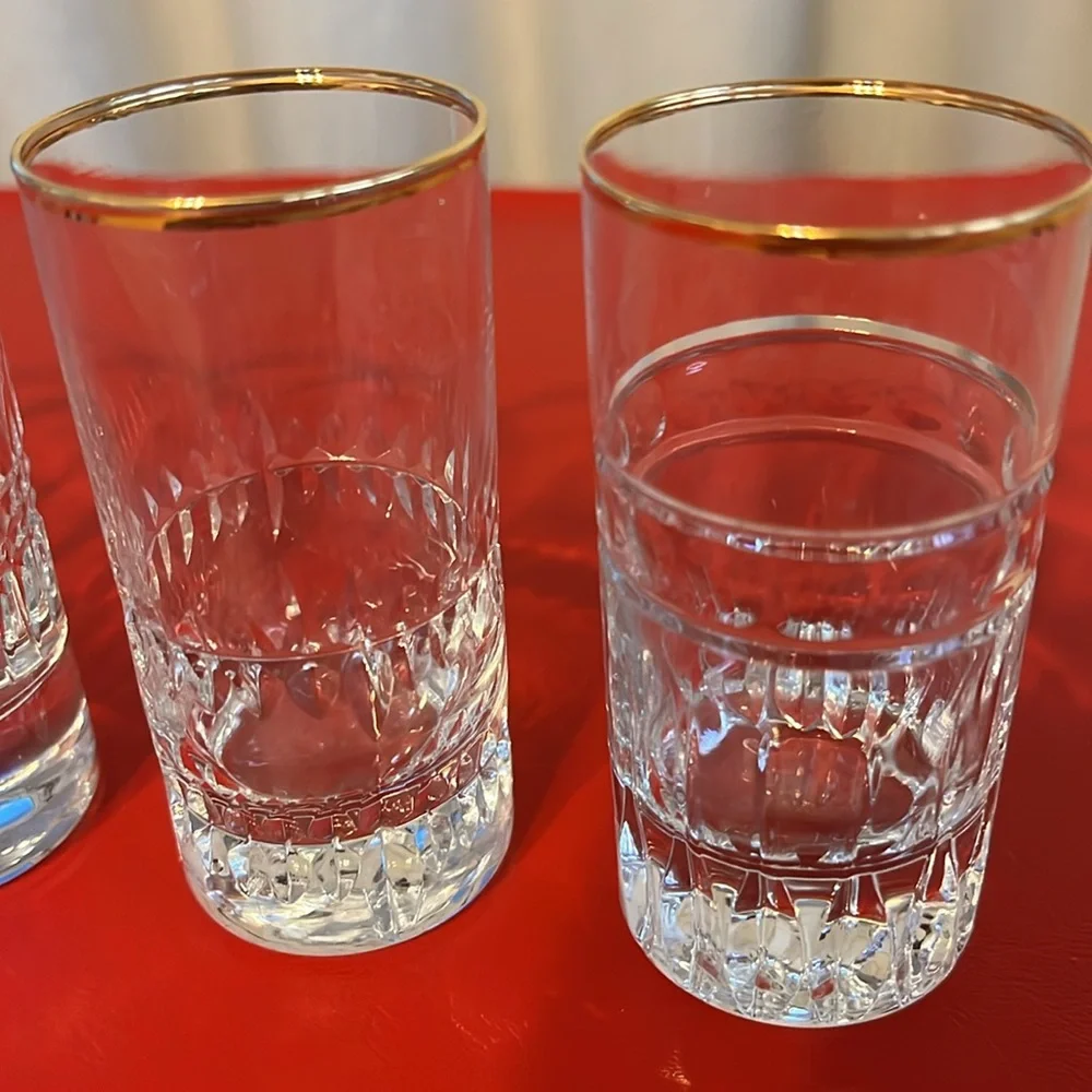 Elegant Gold-Rimmed liquor Glass Set of 4